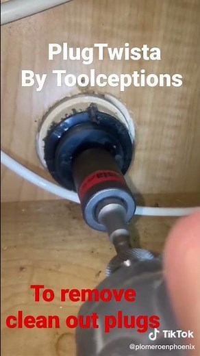 Remove abs Clean Out Plugs. PlugTwista by Toolceptions