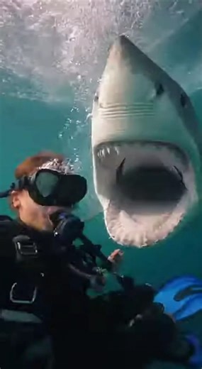 🦈Incredible shark attack on female diver after diving.#santiagotv #сантьяготв #shorts #female #shark