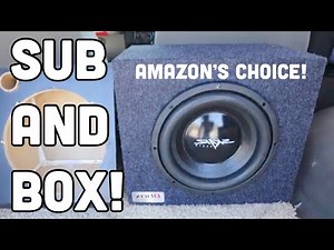 “Amazon's Choice” subwoofer and box TEST (Skar Audio 10 inch sub install)