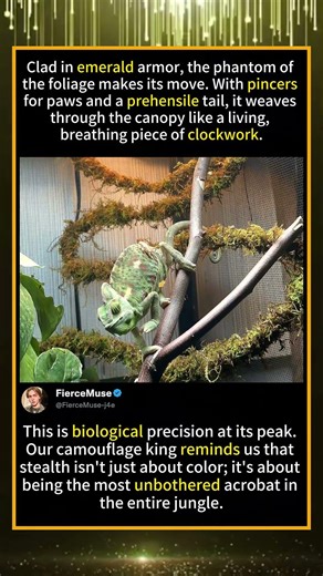 The Living Clockwork: Why Chameleons Walk So Weirdly #evolution #macro #science #chameleonclimb