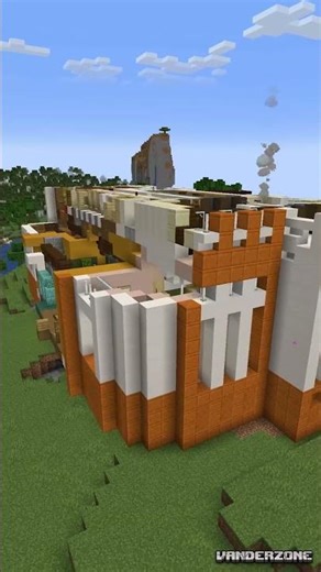 50,000 Block Hotel Built in Seconds! 😲 #minecraft #shorts