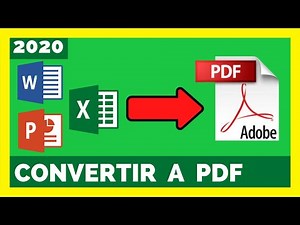 How to SAVE or CONVERT an EXCEL FILE to PDF format without programs and for FREE
