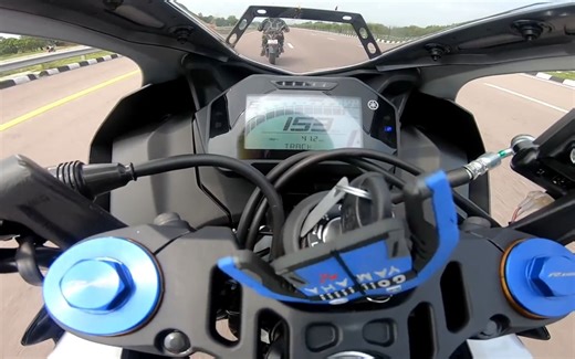 2022 雅马哈 R15M 极速测试 最高极速153km/h 地表最强的150仿赛跑车