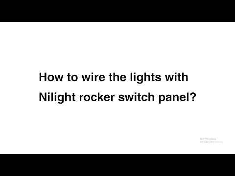 How to wire the lights with Nilight rocker switch panel?