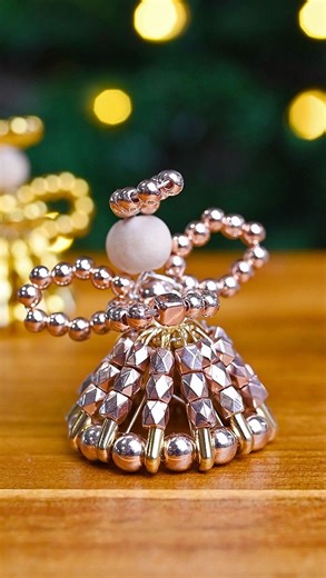 One Little Project #easycrafts on Instagram: "✨ These sparkling safety pin angels are the sweetest throwback holiday craft — and they make absolutely beautiful handmade ornaments! 🎄👼 Made with beads, safety pins, and a little creativity, these charming angels are perfect for gifting, decorating, or adding a vintage touch to your tree. They look intricate, but they’re surprisingly simple once you know the steps! Want to make your own shimmering safety pin angels? Comment ANGEL and I’ll send the