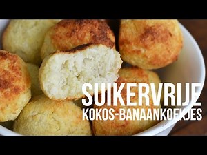 Suikervrije kokos-banaankoekjes