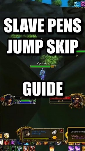 SLAVE PENS JUMP SKIP GUIDE IN WOW TBC #shorts