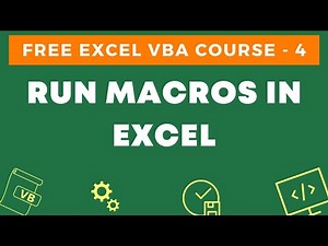 Mind Luster - Learn Free Excel VBA Course 4 Run Macros in Excel using buttons shapes shortcuts and toolbar