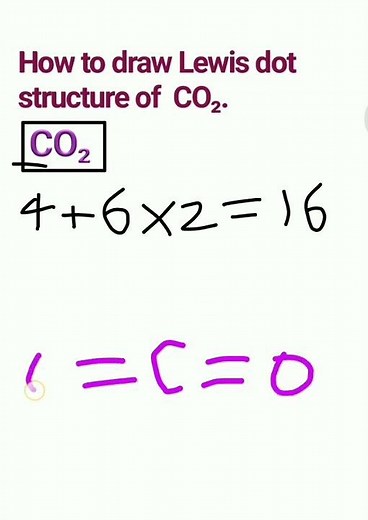 lewis structure of co₂(carbon dioxide ) ll Lewis structure trick ll