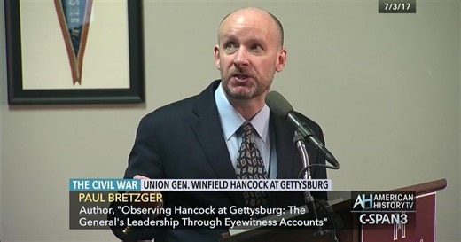 Union General Winfield Hancock at Gettysburg