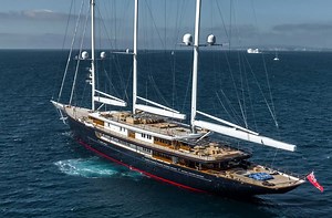 Koru: the world's largest sailing yacht on her maiden voyage