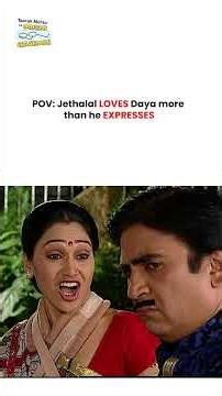 POV Jethalal loves Daya more than he expresses ! #tmkoc #funny #jethalal #daya #shortsfeed #comedy