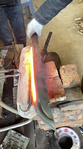Hardening knives with rapeseed oil