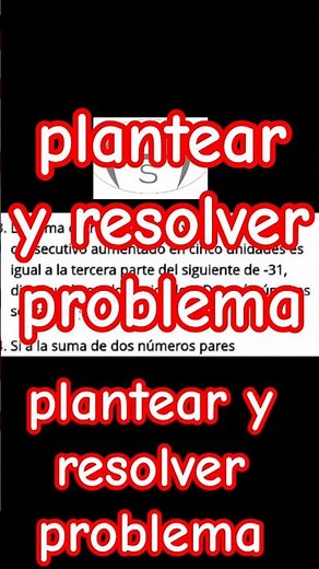 Cómo plantear y resolver problemas con ecuaciones de primer grado | Ejemplo paso a paso #plantear