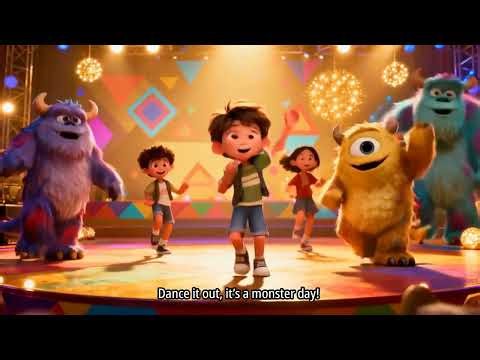 Monster Groove Dance Party for Kids | Wiggle Stomp Jump & Spin | Fun Monster Freeze Song