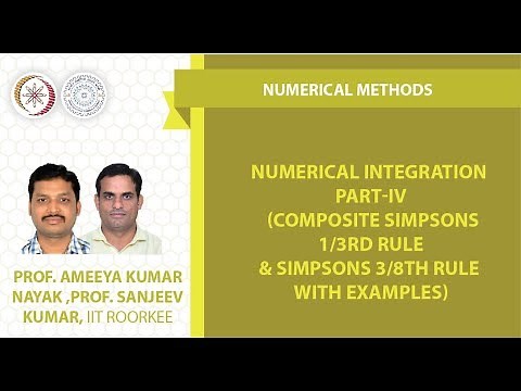 Numerical Integration part-IV (Composite Simpsons 1/3rd & Simpsons 3/8th rule)