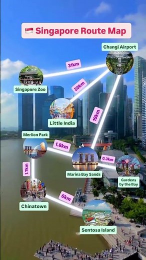 Singapore Route Map #singapore #travel #routemap