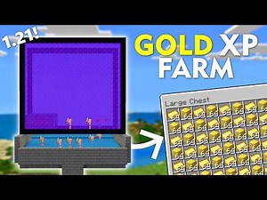Best Gold & XP Farm Tutorial For Minecraft 1.21 Bedrock – 700+ Gold/H!
