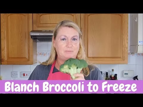 blanching and freezing broccoli and storing broccoli