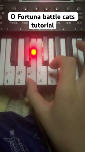 O fortuna battle cats piano tutorial #battlecats