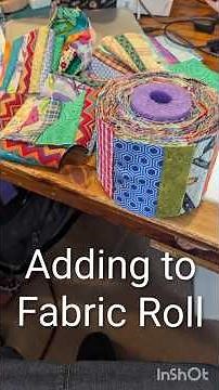 Adding to Scrap Fabric Roll
