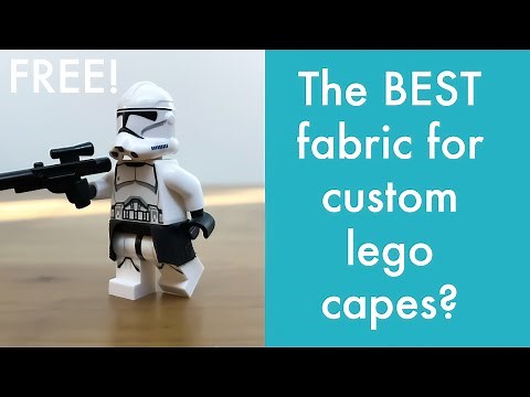 The BEST Material for making CUSTOM LEGO CAPES for FREE! Custom Lego Star Wars capes tutorial