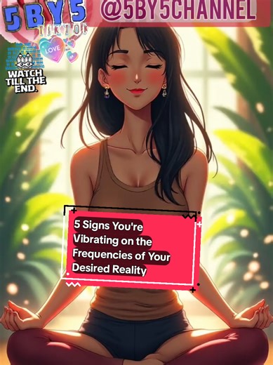 5 Signs You're Vibrating on the Frequencies of Your Desired Reality Ever wondered if your manifestations are kicking in RIGHT NOW? 😲 That tingly feeling like the universe is winking at you? If you're ready to level up your vibe and attract what you truly want, this is your sign to hit play! Drop a 🔥 if you're manifesting big in 2026! inspired by @Relax & Be Happy Now #ManifestationMagic #HighVibeLife #LawOfAttraction #DesiredReality #SpiritualAwakening