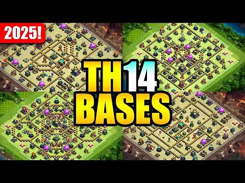 NEW BEST TH14 Base Layouts 2025! (clash of clans)