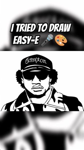 🎤🎨 Drawing Eazy-E | Hip-Hop Art #Shorts