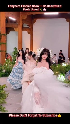 Fairycore Fashion Show — So Beautiful It Feels Unreal✨🌸#チャイナ美女 #makeup #wedding #fashion #shorts
