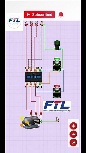 ON/OFF Contactor Wiring-Simple guide⚡️ #electrical #3phase #electrical #wiring #motor #electrician