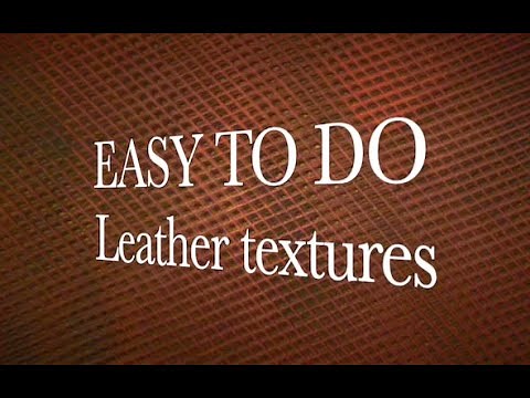texturing leather