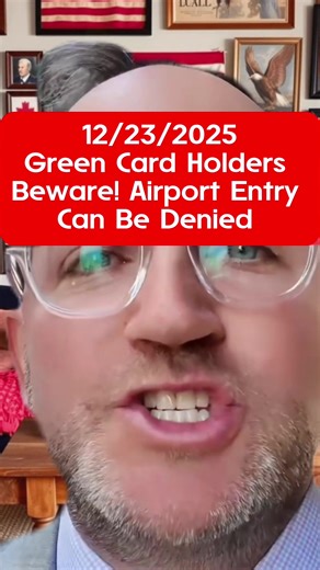 Green Card Holders Beware! Airport Entry Can Be Denied 😱 #greencard #visa #immigration #immigrationlawyer #fyp