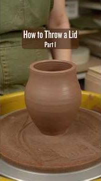How to Throw a Lid Part 1 #ceramicpottery #potterytutorial #ceramic #pottery #ceramicclay #claycraft