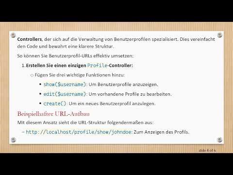 Wie man Unterordner in CodeIgniter für Benutzerprofile organisiert