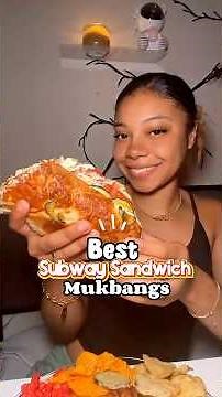 🌶️🥪 Loaded Subway Sandwich Mukbang #subway #bigbitesmukbang #eatingshow