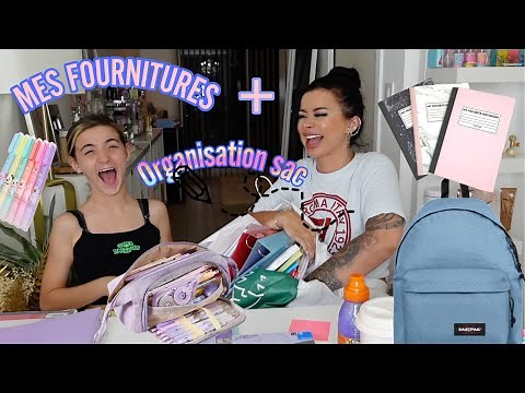 HER CUTE SCHOOL SUPPLIES + 2022 bag organization (BACK TO SCHOOL) 😂