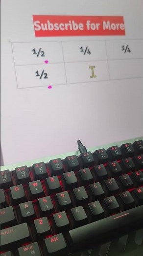Fraction Symbol | #keyboard #windows #tricks #asmr #tipsandtricks #tips