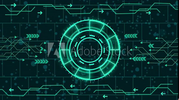 futuristic api integration and software communication animation, digital application programming interface and data exchange hud, high-tech api development and system connectivity platform interface