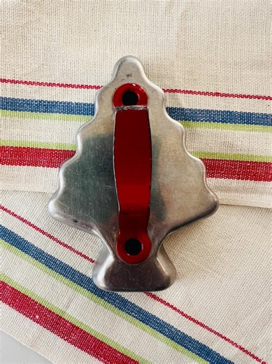 Vintage Red Handled Aluminum Christmas Tree Cookie Cutter, Classic Cookie Shape - Etsy