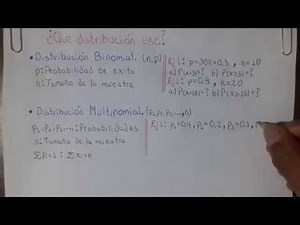 ¿Que distribución uso? - Distribuciones de Probabilidad discreta || Probabilidad y estadística