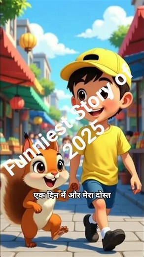 Gullu Ki Chaat Wali Comedy! 🤣🐿️ Funniest Cartoon Short Story 2025 #cartoon #subscribefornextpart