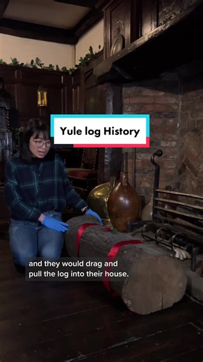 Come learn about the history of the Yule Log 🎄✨ #yule #yulelog #york #yorkshire #learnontiktok #museumtok #museums #history #festivetraditions
