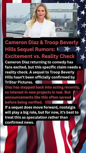 Cameron Diaz & Troop Beverly Hills Sequel Rumors: Excitement vs. Reality Check