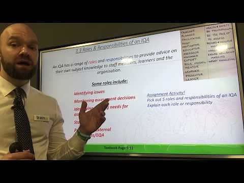 1.3 IQA Roles and Responsibilities