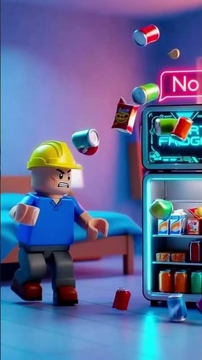 Noob’s Smart Fridge in Roblox #roblox #lego