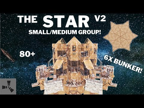 THE STAR V2 TUTORIAL•SMALL/MEDIUM GROUP BASE•CHEAP•6X BUNKER•MINI CHINA WALL•WIDE GAP•BASEDESIGN2023