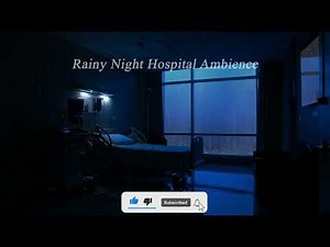 Hospital ICU Background Noise with Rain | Heart Monitor, IV Pump, Ventilator Sounds for Sleep