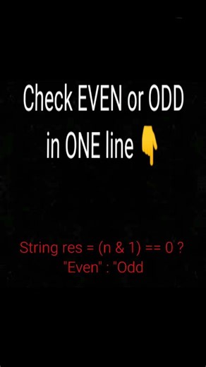 One-Line Trick Every Coder Should Know#coding #javaprogramming #logic #oneliners #shorts