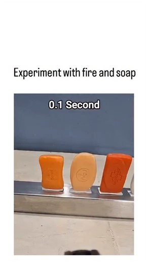 Knowty on Instagram: "The video experimentally tests how different soap brands, including Dove and Lux, react to a butane torch flame over 30 seconds, revealing that glycerin-rich formulations melt quickly while others char or ignite, due to varying fatty acid and surfactant compositions , it amassed 1.8 million views and 2,000 likes rapidly, with replies mixing humor about flammable showers and curiosity on real-world risks like accidental ignition near open flames. This aligns with organic che